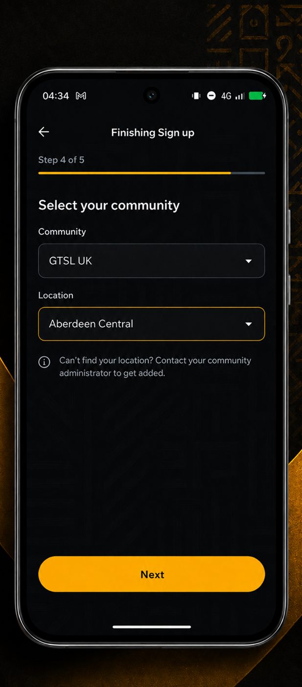 J-Pool join community screen